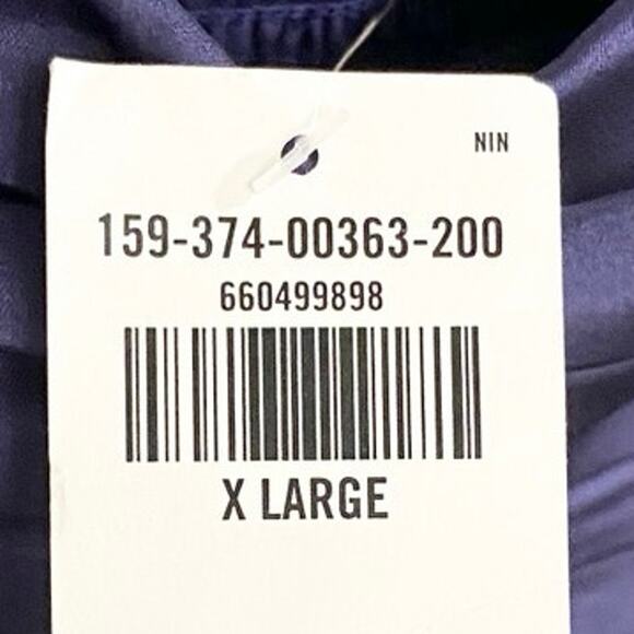 Abercrombie & Fitch Emerson Drop Waist Satin Mini Dress In Blue XL Tall NWT - Picture 8 of 10